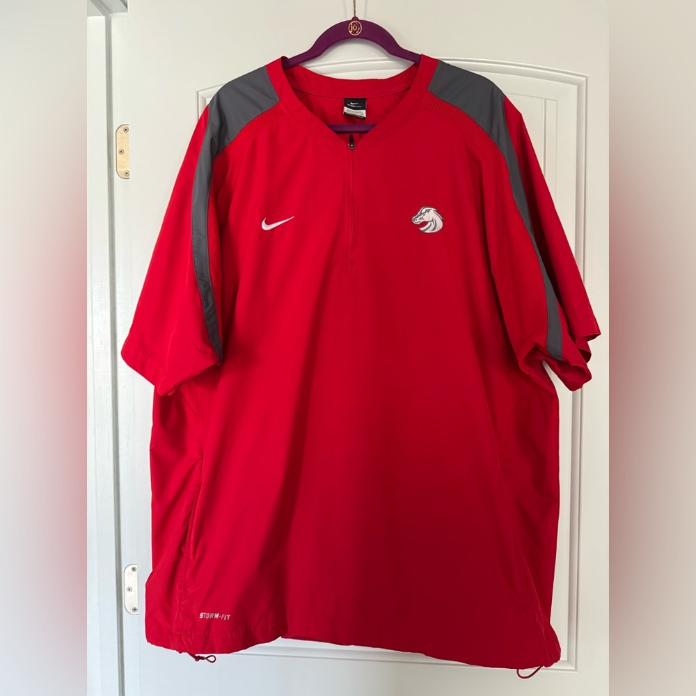 Nike Men’s XXL Red Storm-fit Shirt w Mustang Logo